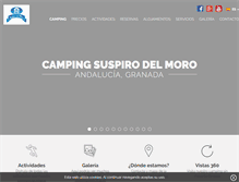 Tablet Screenshot of campingsuspirodelmoro.com
